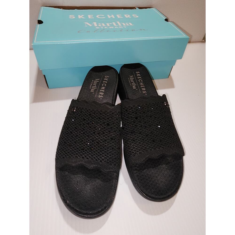 SZ 8.5 Skechers Martha Stewart Pier Lite Wedge Sandal